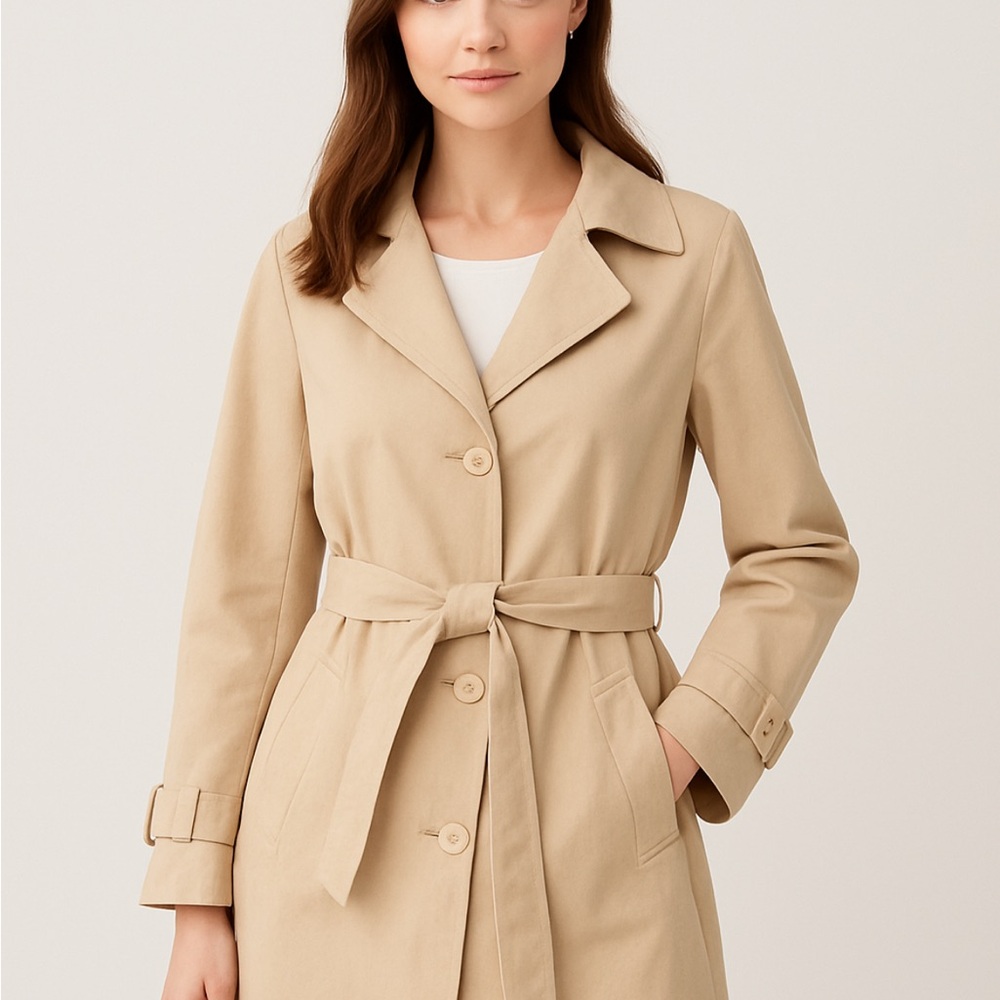 Armor Lux Beige Women's Trench Coat